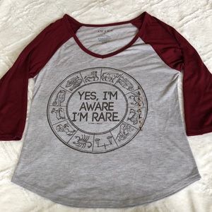 Horoscope 3/4 in. Sleeve T-shirt